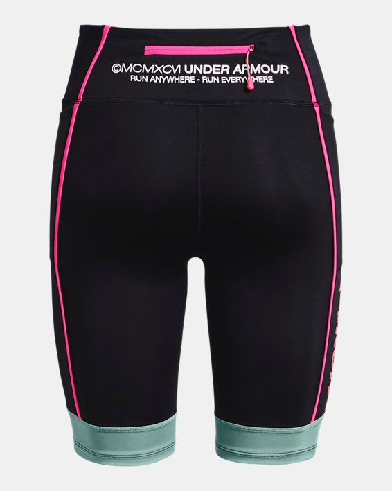 กางเกงรัดรูปขาสั้น UA Run Anywhere สำหรับผู้หญิง, Black, pdpMainDesktop image number 7